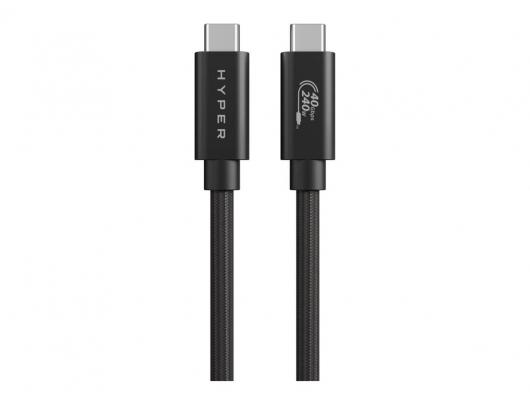 Kabelis Hyper USB-C 1.2 m Juodas