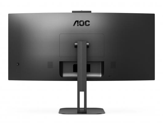 Monitorius AOC Value-line | CU34V5CW/BK | 34 in | VA | WQHD 3440x1440 at 100 Hz | 300 cd/m² | HDMI, DisplayPort, USB-C | 65 Watt | Height, swivel, til
