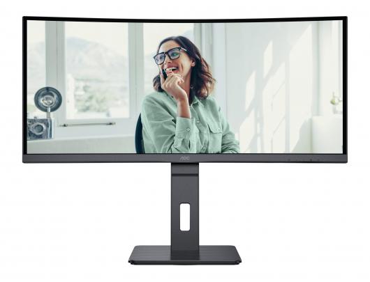 Monitorius AOC Pro-line | CU34P3CV | 34 in | VA | UWQHD 3440x1440 at 100 Hz | 300 cd/m² | HDMI, DisplayPort, USB-C | 65 Watt | Height, swivel, tilt |