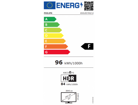 Televizorius Philips 65OLED769/12 65" (165cm) OLED 4K Ambilight TV