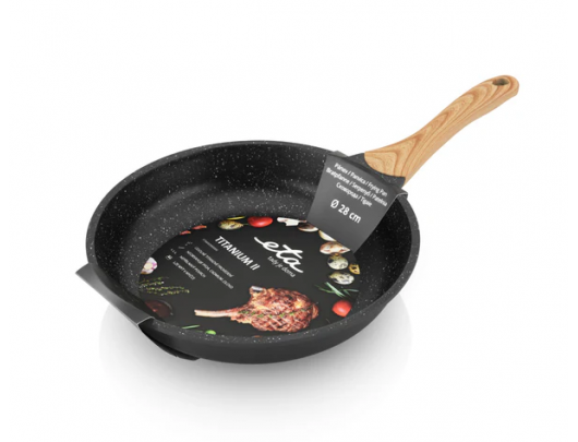 Keptuvė ETA ETA692990000 TITANIUM II 28 cm Juoda