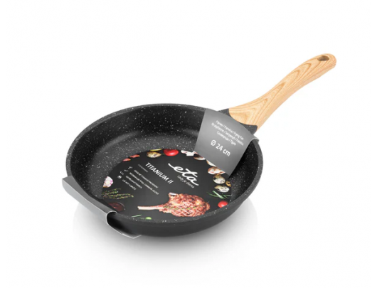 Keptuvė ETA ETA792990000 TITANIUM II 24 cm juoda