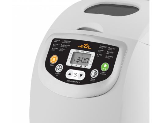 Duonkepė ETA ETA814990000 DELICCA MINI Bread Maker, 600 W, 10 Programs, 1 Pre-set Program skirta Jam Preparation, 1 Program skirta Yoghurt Preparation