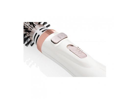 Žnyplės plaukams ETA ETA632290000 FENITE Hair Brush, 1000 W, Rotation function, 2 speed air circulation, 3 temperature setting levels, White
