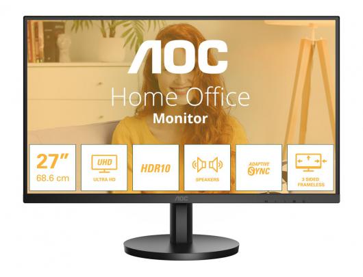 Monitorius AOC U27B3A 27" IPS 3840x2160/16:9/350cd/m2/4ms DP, HDMI, Headphone out