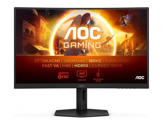 Monitorius AOC Gaming CQ27G4X 27", 2560x1440/1ms/300cd/m², HDMI, DisplayPort, Headphone Out