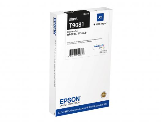 Rašalo kasetė Epson T9081, 5000 puslapių, juoda
