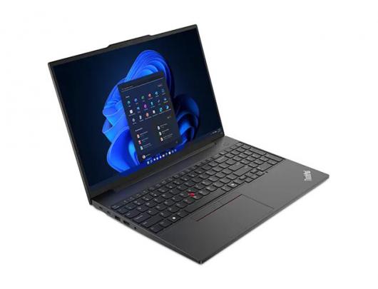 Nešiojamas kompiuteris Lenovo ThinkPad E16 Black 16" IPS WUXGA 1920x1200 pixels Anti-glare Intel Core Ultra 7 155H 16GB SO-DIMM DDR5 Solid-state driv