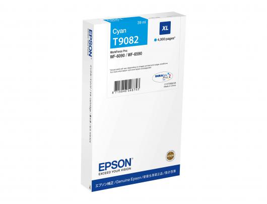 Rašalo kasetė Epson T9082, 4000 puslapių, žydra