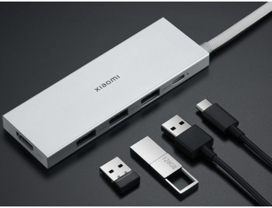 Adapteris Xiaomi 5-in-1 Type-C Hub
