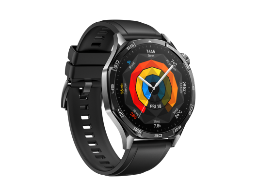 Išmanusis laikrodis Huawei Watch GT 46 mm Juodas Nerūdijantis plienas Dulkėms atsparus Vandeniui