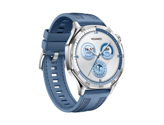Išmanusis laikrodis Huawei Watch GT 46 mm Mėlyna Sidabrinė Nerūdijantis plienas Dulkėms atsparus Vandeniui
