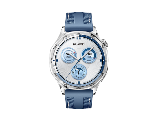 Išmanusis laikrodis Huawei Watch GT 46 mm Mėlyna Sidabrinė Nerūdijantis plienas Dulkėms atsparus Vandeniui