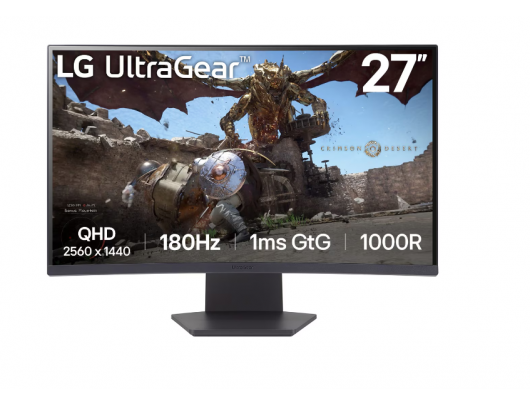 Monitorius LG UltraGear 27GS60QC-B 27 in VA QHD 2560x1440 180 Hz