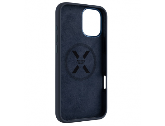Dėklas Fixed MagFlow Apple iPhone 16 Plus Mėlyna