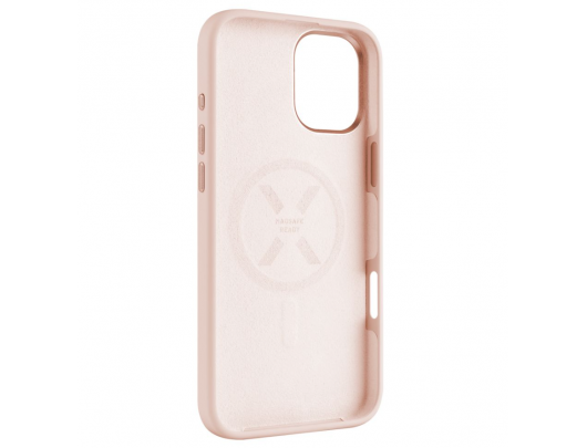Dėklas Fixed MagFlow Apple iPhone 16 Plus Rožinė