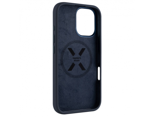 Dėklas Fixed MagFlow Apple iPhone 16 Mėlyna