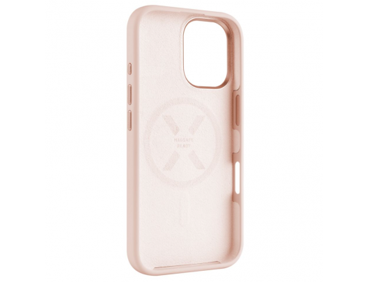 Dėklas Fixed MagFlow Apple iPhone 16 Rožinė