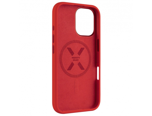 Dėklas Fixed MagFlow Apple iPhone 16 Raudona
