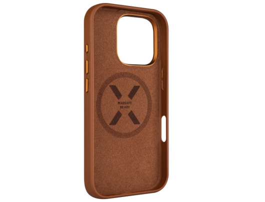 Dėklas FIXED MagLeather Apple iPhone 16 Pro Ruda