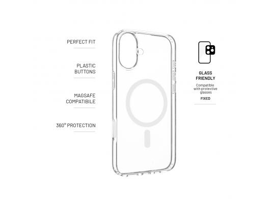Dėklas Fixed MagPure Apple iPhone 16 Plus Skaidri