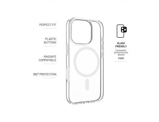 Dėklas Fixed MagPure Apple iPhone 16 Pro Skaidri