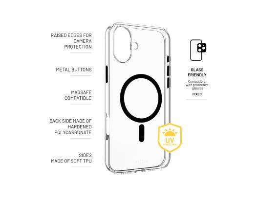 Dėklas FIXED MagPurity Apple iPhone 16 Plus Skaidri