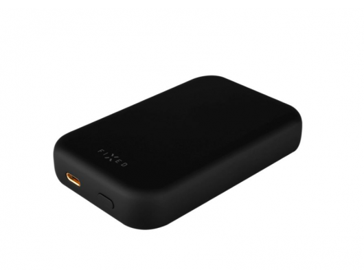 Belaidė išorinė baterija (power bank) FIXED MagZen 10000 mAh 24 pin USB-C Juoda