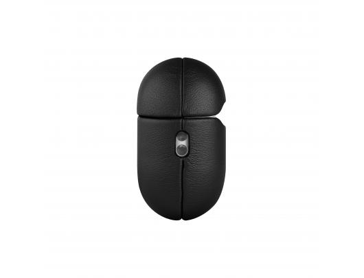 Dėklas FIXED PodsLeather Apple AirPods Pro (2nd generation) juoda