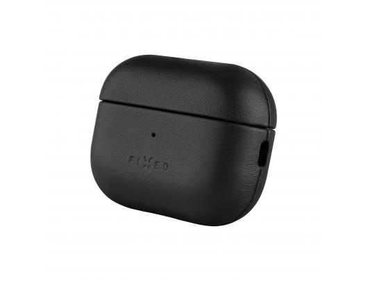 Dėklas FIXED PodsLeather Apple AirPods Pro (2nd generation) juoda
