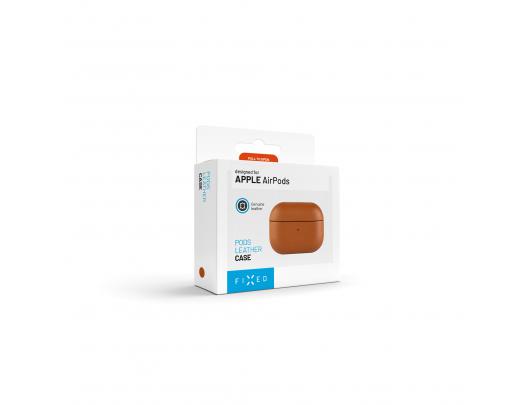 Dėklas Fixed PodsLeather Apple AirPods Pro (2nd generation) Ruda