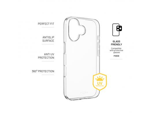 Dėklas Fixed Story Apple iPhone 16 Permatoma