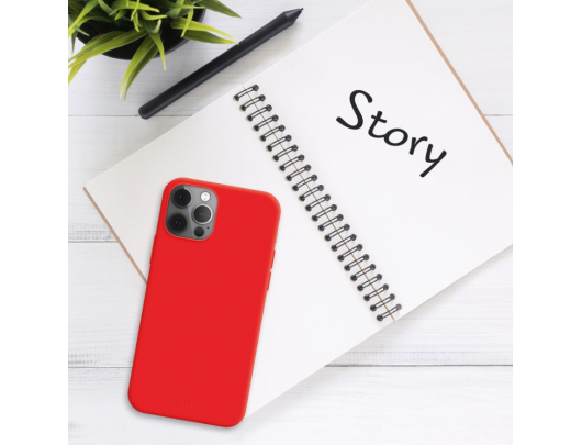 Dėklas Fixed Story Apple iPhone 16 Plus Raudona