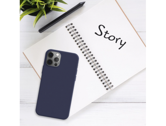 Dėklas Fixed Story Apple iPhone 16 Mėlyna