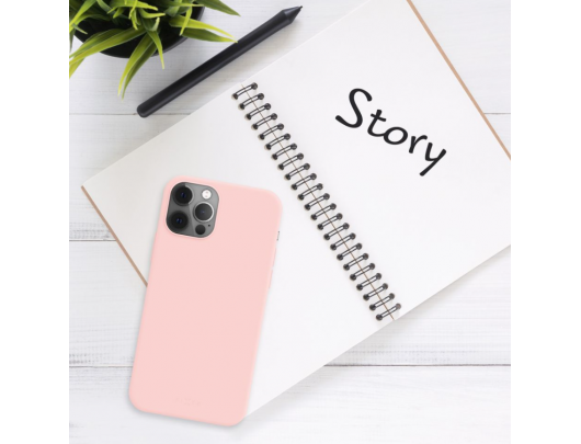 Dėklas Fixed Story Apple iPhone 16 Rožinė