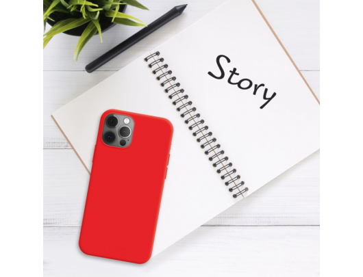 Dėklas Fixed Story Apple iPhone 16 Raudona