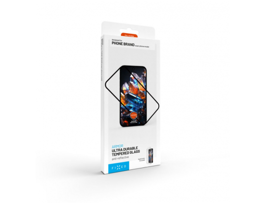 Apsauginis stiklas FIXED Armor Apple iPhone 15 Grūdintas stiklas Skaidrus Juodas