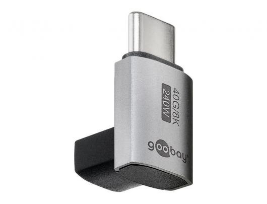 Adapteris Goobay 74444 USB-C Verticalus 90° Trumpas USB4
