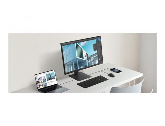 Monitorius Samsung ViewFinity S6 S32D600UAU, 32 in, IPS, QHD 2560x1440 100 Hz, HDMI, DisplayPort, USB-C, aukščio reguliavimas, pasukimas, pasvirimas, Ethernet.