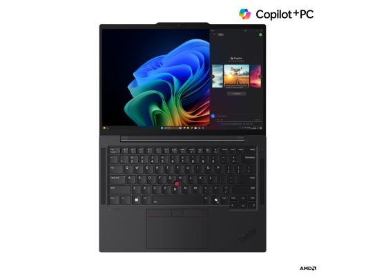 Nešiojamas kompiuteris Lenovo ThinkPad T14s Black 14" IPS WUXGA 1920x1200 pixels Anti-glare AMD Ryzen AI 7 PRO 360 32GB Soldered LPDDR5x Solid-state