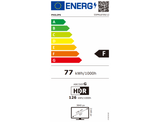 Televizorius Philips 55PML8709 55 colių 139 cm 4K UHD Google TV