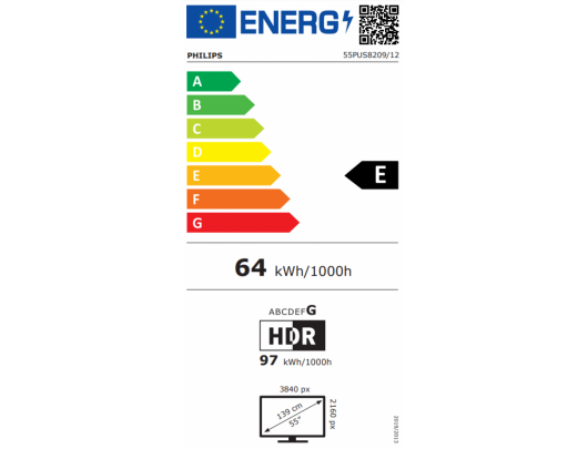 Televizorius Philips 55PUS8209 55 colių 4K UHD TITAN OS