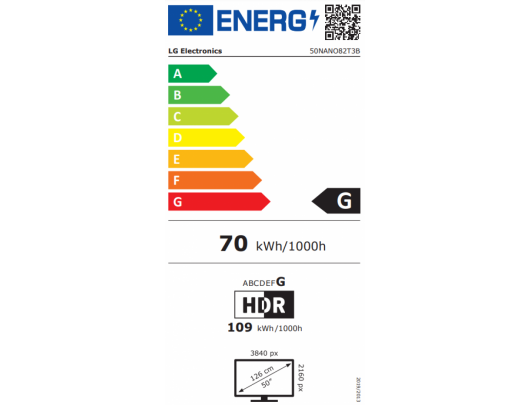 Televizorius LG 50NANO82T3B 50 colių 4K UHD webOS