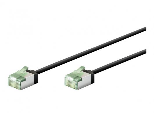 Tinklo kabelis Goobay Goobay patch cable 15 cm juodas