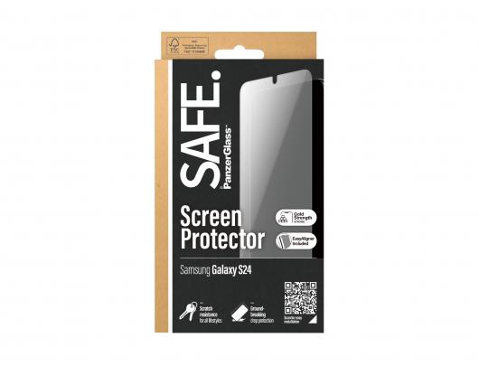 Apsauginis stiklas SAFE by PanzerGlass Samsung Galaxy S24 Grūdintas stiklas polietileno tereftalatas (PET) Skaidrus