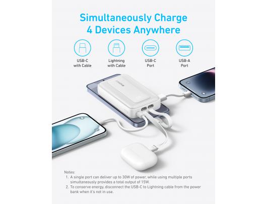 Išorinė baterija Anker Power Bank 10000 mAh White