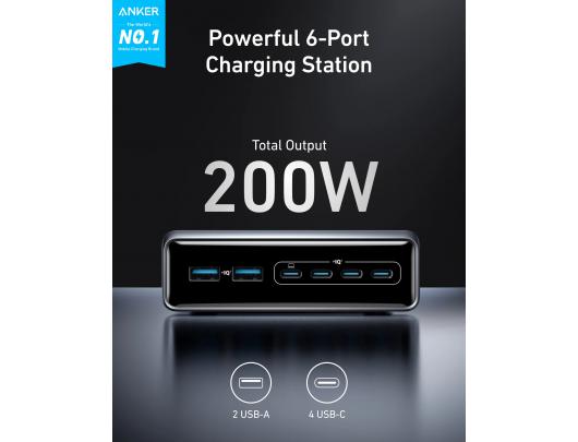 Įkroviklis Anker Prime A2683341 200W 6 Portai GaN