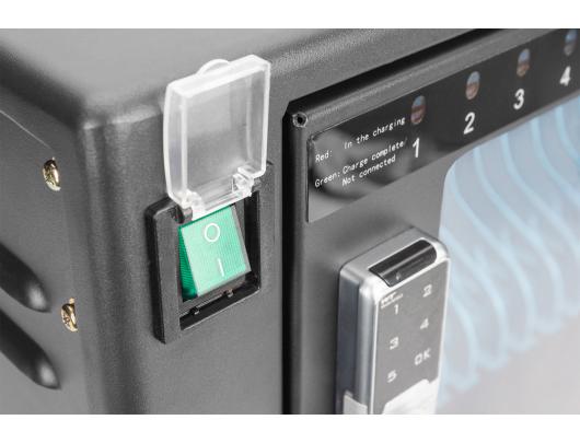 Vežimėlis Digitus DIGITUS Užrakinamas 16 nešiojamųjų kompiuterių/planšečių Aušinimo ventiliatorius 16 USB-C prievadų