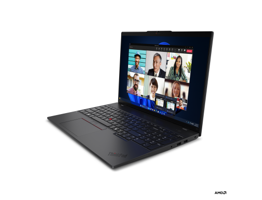 Nešiojamas kompiuteris Lenovo ThinkPad L16 Black 16" IPS WUXGA 1920x1200 pixels Anti-glare AMD Ryzen 5 PRO 7535U 16GB SO-DIMM DDR5 Solid-state drive