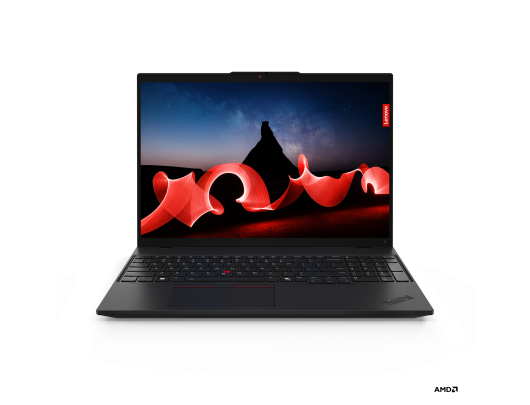 Nešiojamas kompiuteris Lenovo ThinkPad L16 Black 16" IPS WUXGA 1920x1200 pixels Anti-glare AMD Ryzen 5 PRO 7535U 16GB SO-DIMM DDR5 Solid-state drive